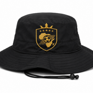 Black Gold Football Embroidered Field Hat